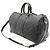 Louis Vuitton Monogram Eclipse Keepall Bandoulière 45 Borsa Boston Marrone Nero Bianco Monogramma - vista 3