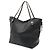 Borsa Tote Louis Vuitton Monogram Mahina Hina MM Nero - vista 3