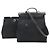 Hermès Borsa Hermes Herbag MM in Toile Officier e pelle nera Nero - vista 2