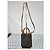 Céline CELINE Triomphe Canvas Calfskin Mini Vertical Tote Brown/Black Marrone Monogramma - vista 3