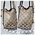 Borsa a tracolla GUCCI Crystal Monogram Medium Marrone Scuro/Beige - vista 6