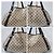 Borsa a tracolla GUCCI Crystal Monogram Medium Marrone Scuro/Beige - vista 8