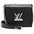 Borsa a Spalla Louis Vuitton Epi Leather Twist PM Nero