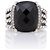 Anello Wheaton in argento sterling, diamante e onice David Yurman - Misura 8 Nero