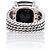 Anello Wheaton in argento sterling, diamante e onice David Yurman - Misura 8 Nero - vista 3
