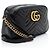 Borsa a tracolla piccola Gucci Matelasse Leather GG Marmont Nero - vista 2