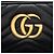 Borsa a tracolla piccola Gucci Matelasse Leather GG Marmont Nero - vista 9