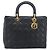 Christian Dior Lady Dior Cannage Quilt Lambskin Medium Nero