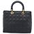 Christian Dior Lady Dior Cannage Quilt Lambskin Medium Nero - vista 2