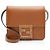 Fendi Borsa a tracolla piccola in pelle di vitello e cristalli Fab Marrone