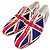 Jimmy Choo Union Jack Opera Schuhe Blau