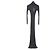 Autre Marque RAT&BOA Strickkleid mit Rollkragen und Rippstrick Schwarz