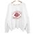Autre Marque Felpa in cotone con stampa College GOOD ROCK SPEED Bianco