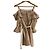 Autre Marque Camicetta GRACE CONTINENTAL con ricamo orientale Beige - vista 3