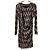 Autre Marque Vestido Power Net con Estampado Chevron VIVIENNE TAM Castaño