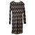 Autre Marque Vestido Power Net con Estampado Chevron VIVIENNE TAM Castaño - vista 2