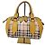 Borsa Burberry Haymarket Panel Blaze Beige/Giallo