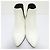 Céline Celine Side Gore Short Booties Lederstiefel Weiß - Ansicht 2