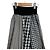 Autre Marque Gonna lunga con mix vichy And Couture Nero - vista 3