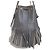 Autre Marque Borsa a tracolla bucket con frange Carnival J&M Davidson Marrone - vista 2