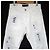 Autre Marque Pantalones de denim stretch con reparaciones ENTRE AMIS Blanco - vista 3