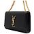 Saint Laurent Borsa a tracolla Classic Kate Small Monogram con catena dorata Nero - vista 2