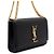 Saint Laurent Borsa a tracolla Classic Kate Small Monogram con catena dorata Nero - vista 3