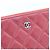 Chanel Clutch piccola con logo CC classico in agnello rosso - view 5