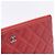Chanel Clutch piccola con logo CC classico in agnello rosso - view 7