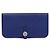 Hermès Navy Clemence Silver Trim Long Wallet Blue - view 2