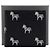 Thom Browne Black Leather Zebra Print Billfold Wallet