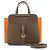 Hermès Borsa Tote Halzan Etoupe Clément Hardware con borsa a tracolla e borsa a spalla Marrone