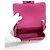 Chanel Mini Bolsa Caviar Petite Sac Classic Flap com Corrente Prateada Rosa - vista 7
