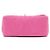 Chanel Mini Bolsa Caviar Petite Sac Classic Flap com Corrente Prateada Rosa - vista 8