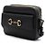 Horsebit 1955 Gucci Piccola borsa a tracolla e a flap in pelle nera con morsetto - vista 2