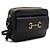 Horsebit 1955 Gucci Piccola borsa a tracolla e a flap in pelle nera con morsetto - vista 3