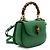 Bamboo Gucci Mini borsa tote con manico in bambù e pelle verde - vista 3