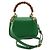 Bamboo Gucci Mini borsa tote con manico in bambù e pelle verde - vista 4