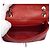 Chanel Borsa a tracolla e crossbody Mini Classic Flap in agnello rosso con catena argentata - vista 5