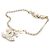 Chanel Bracciale di perle per donna con logo CC in cristallo