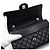 Chanel Borsa a tracolla Black Caviar Classic Medium con catena argentata Nero - vista 9