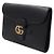 Gucci Clutch con patta in pelle nera - vista 2