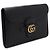 Gucci Clutch con patta in pelle nera - vista 3