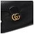 Gucci Clutch con patta in pelle nera - vista 7