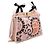 Fendi Borsa Tote Medium SEE YOU in PVC macramé rosa Peekaboo - vista 3