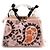 Fendi Borsa Tote Medium SEE YOU in PVC macramé rosa Peekaboo - vista 4