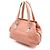 Chanel Borsa Tote e Borsa a Spalla in Caviar Soft Rosa con Cuciture CC Argentate - vista 2