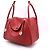 Hermès Borsa Tote e Borsa a Spalla LINDY Clemence con bordi argentati Rosso - vista 2