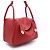 Hermès Borsa Tote e Borsa a Spalla LINDY Clemence con bordi argentati Rosso - vista 3