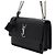 Saint Laurent Medium Sunset Monogram Black Schultertasche mit silberner Kette - Ansicht 2